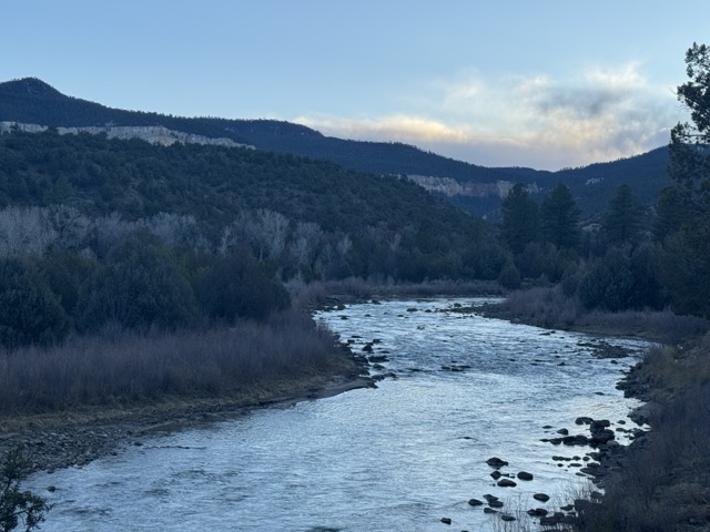 Chama river view from our campsite